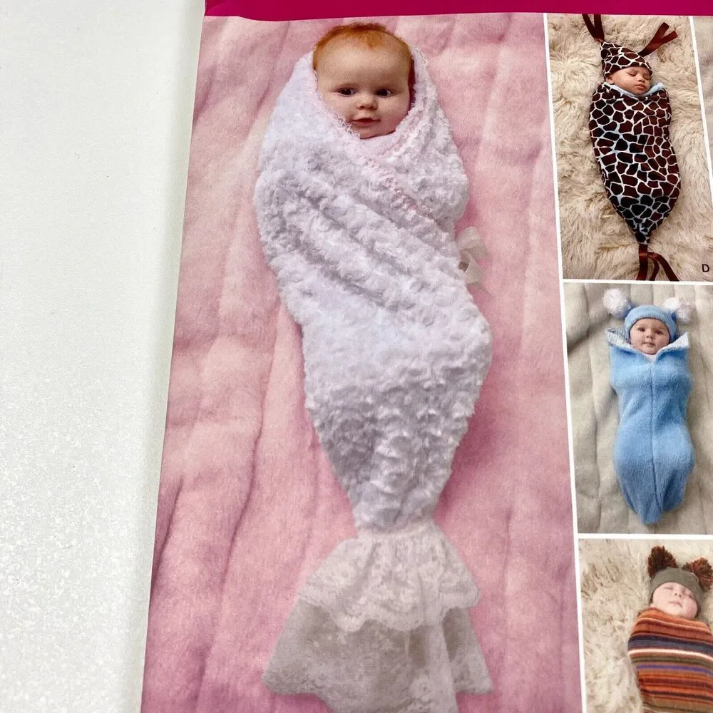 Simplicity 1898 XXS-XS Babies Costume Swaddling Sacks Hats Sewing Patterns UNCUT